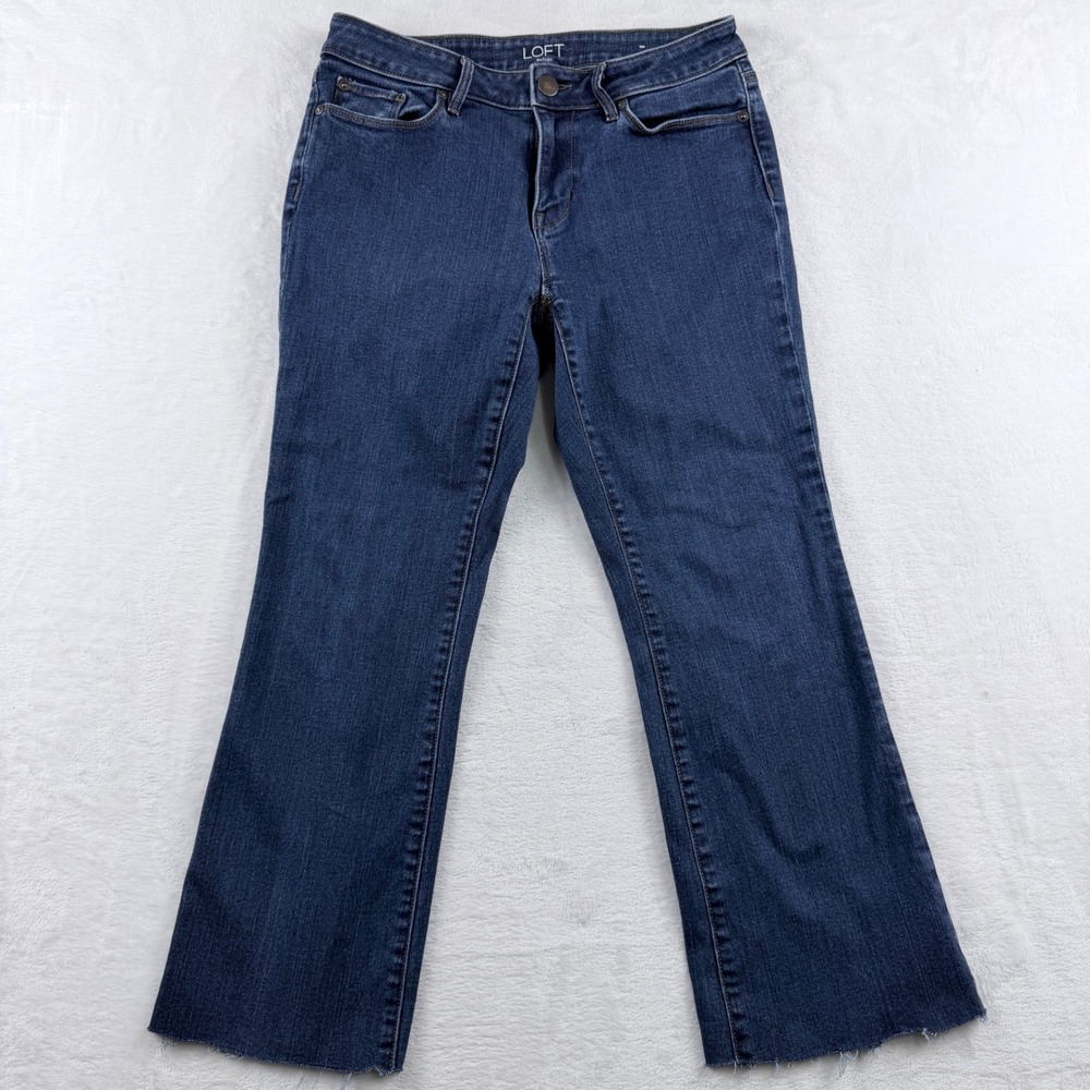 LOFT Jeans Curvy Bootcut Raw Hem Size‎ 6P